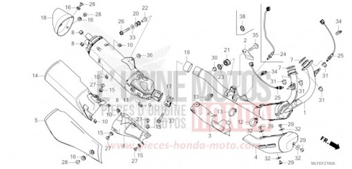 EXHAUST MUFFLER NT1100DES de 2025